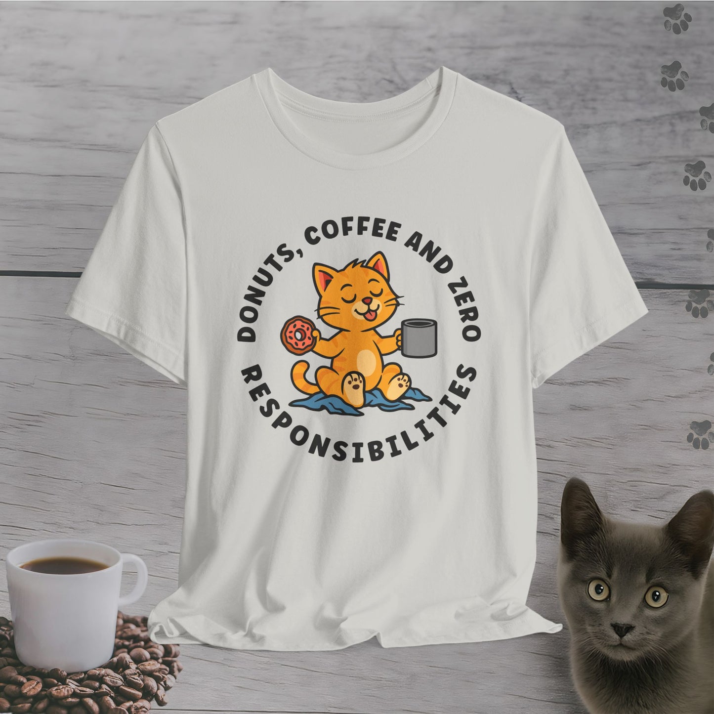 Zero Responsibilities Cat T-Shirt