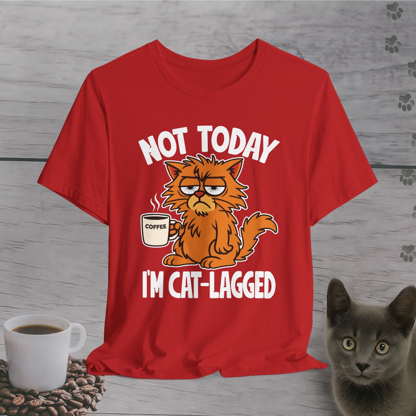 Not Today I'm Cat-Lagged T-Shirt
