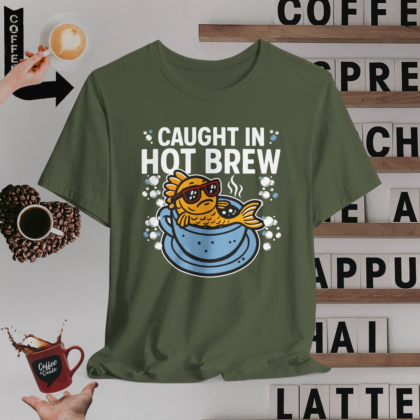 Caught in Hot Brew T-Shirt