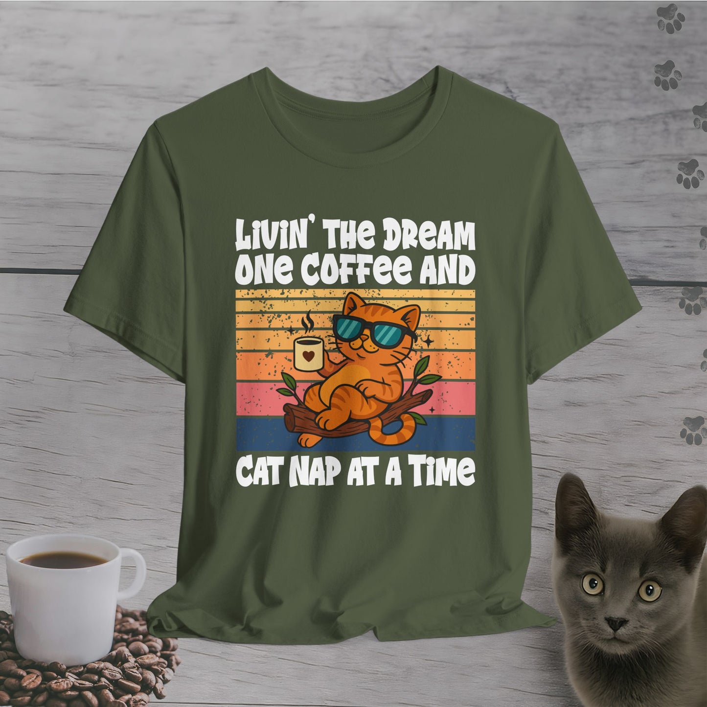 Sip Nap Cat Repeat T-Shirt