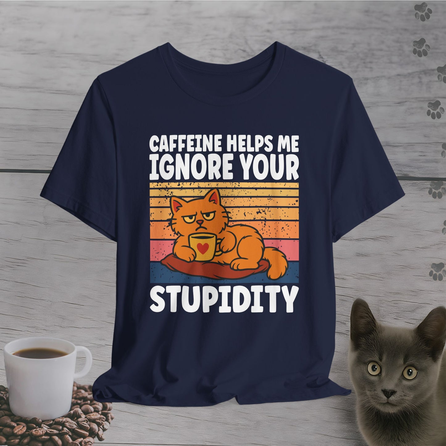 Sarcastic Judgment Cat T-Shirt
