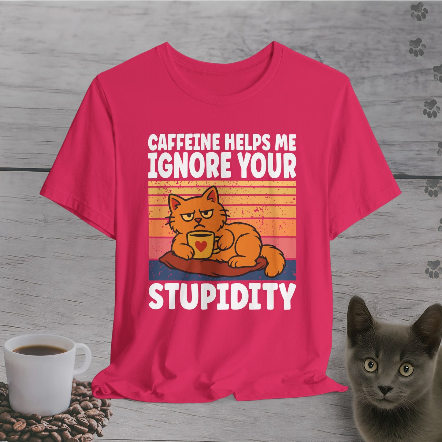 Sarcastic Judgment Cat T-Shirt