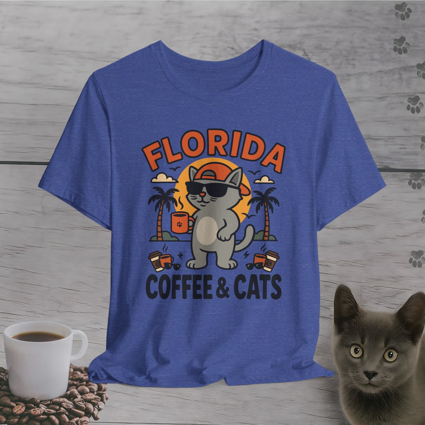 Florida Coffee & Cats T-Shirt