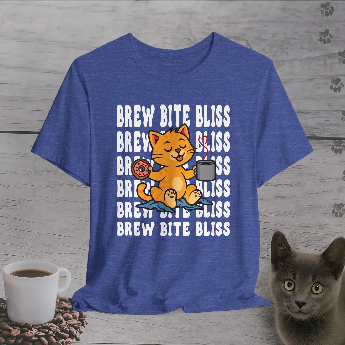 Brew Bite Bliss Cat T-Shirt